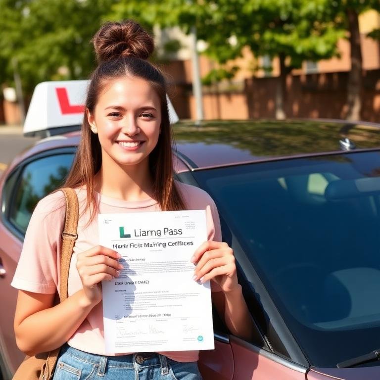 Student passed driving test